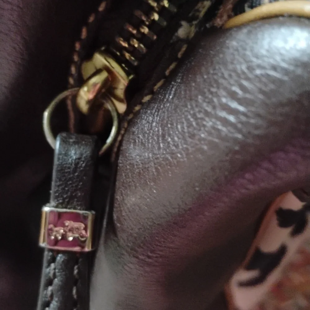 Coach satchel leopard